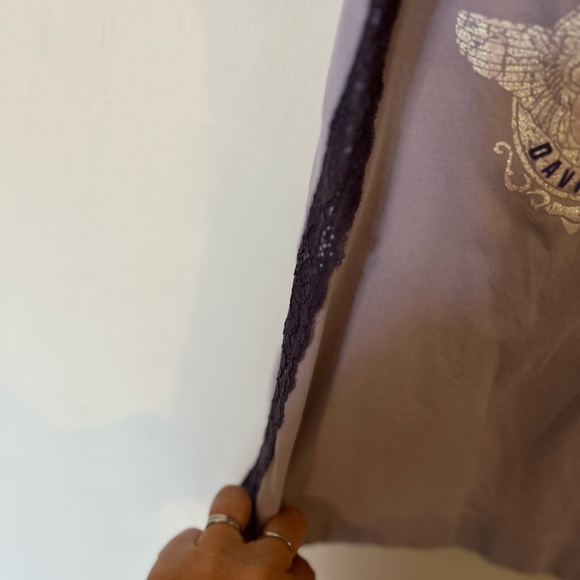 Vintage Harley-Davidson Lavender Camisole with Purple Lace Medium - Picture 7 of 9